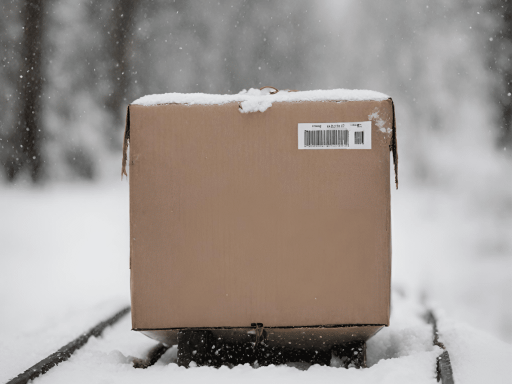 Winter Packaging Integrity in the snow